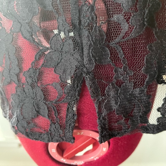 DARK NAVY LACE ALL SAINTS EMBROIDERED TANK TOP - Picture 7 of 12